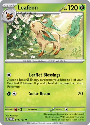 Leafeon 011 - Uncommon Reverse Holo