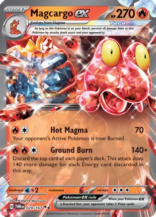 Magcargo ex 029/167 - Double Rare
