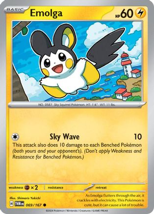 Emolga 069 - Common Reverse Holo