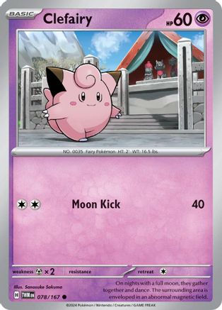 Clefairy 078 - Common Reverse Holo