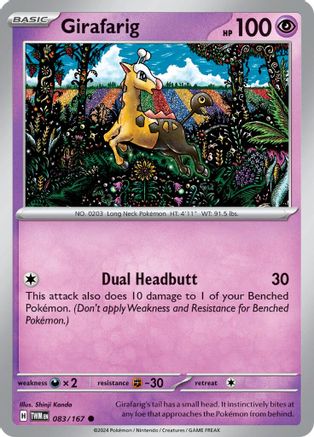 Girafarig 083 - Common Reverse Holo