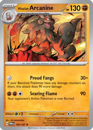 Hisuian Arcanine 100 - Rare