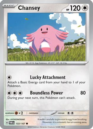 Chansey 133/167 - Common Reverse Holo