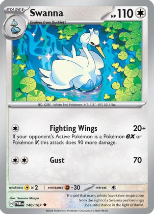 Swanna 140 - Uncommon Reverse Holo
