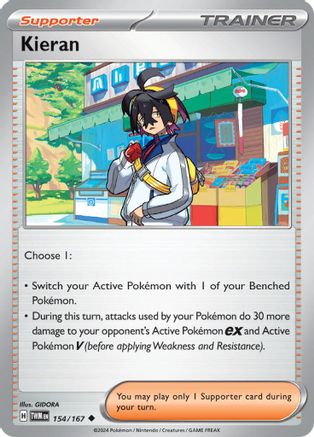 Kieran 154/167 - Uncommon Reverse Holo