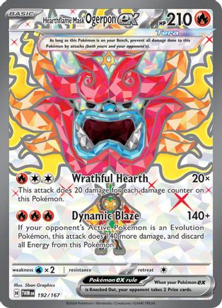 Hearthflame Mask Ogerpon ex 192/167 - Ultra Rare