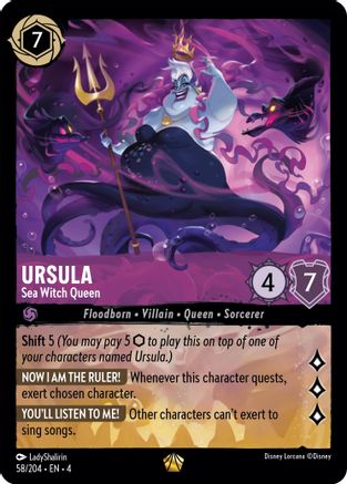 Ursula (Sea Witch Queen) - 58/204 - Legendary (Foil)