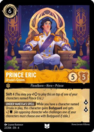 Prince Eric (Ursula's Groom) - 22/204 - Uncommon (Foil)