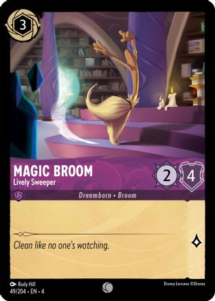 Magic Broom (Lively Sweeper) - 49/204 - Common (Foil)