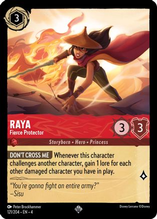 Raya (Fierce Protector) - 121/204 - Super Rare (Foil)