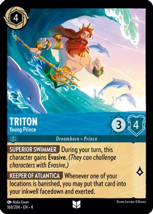 Triton (Young Prince) - 160/204 - Uncommon (Foil)