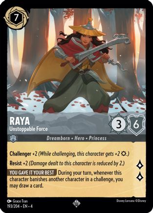 Raya (Unstoppable Force) - 193/204 - Super Rare (Foil)