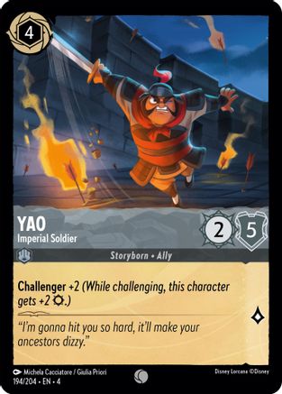 Yao (Imperial Soldier) - 194/204 - Common (Foil)