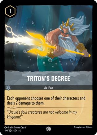 Triton's Decree - 199/204 - Common (Foil)
