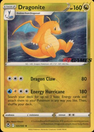 Dragonite (EB Games Exclusive) 131/195  - Holofoil Miscellaneous Cards & Products - Promo
