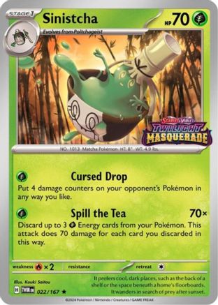 Sinistcha (Prerelease) 022/167 - Promo