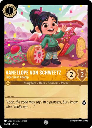 Vanellope von Schweetz (Sugar Rush Champ) - 6/204 - Common (Foil)