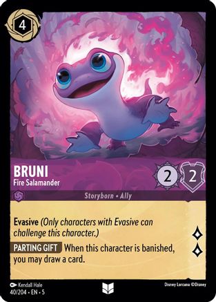 Bruni (Fire Salamander) - 40/204 - Uncommon (Foil)