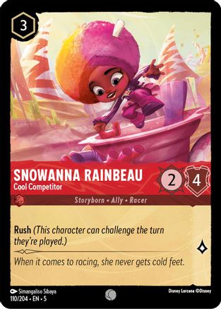Snowanna Rainbeau (Cool Competitor) - 110/204 - Common (Foil)