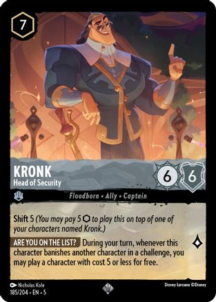 Kronk (Head of Security) - 185/204 - Super Rare (Foil)