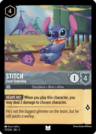 Stitch (Team Underdog) - 171/204 - Uncommon (Foil)