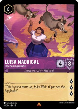 Luisa Madrigal (Entertaining Muscle) - 45/204 - Rare (Foil)