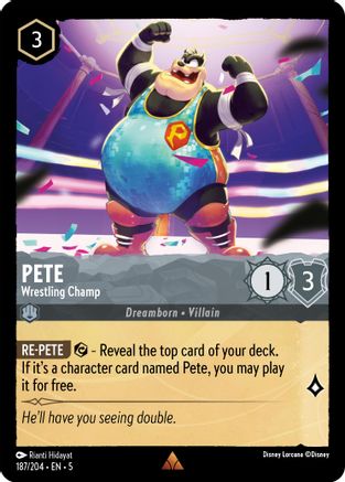 Pete (Wrestling Champ) - 187/204 - Rare (Foil)