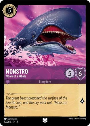 Monstro (Whale of a Whale) - 52/204 - Uncommon (Foil)