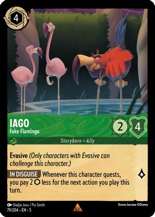 Iago (Fake Flamingo) - 79/204 - Rare (Foil)