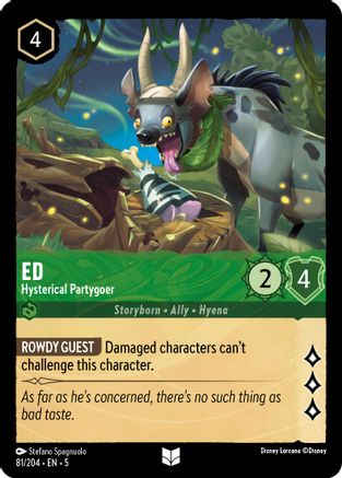Ed (Hysterical Partygoer) - 81/204 - Uncommon (Foil)