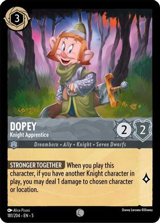 Dopey (Knight Apprentice) - 181/204 - Common (Foil)