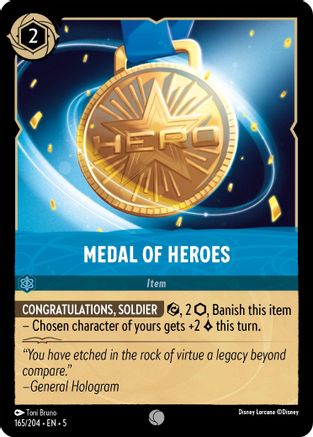 Medal of Heroes - 165/204 - Common (Foil)