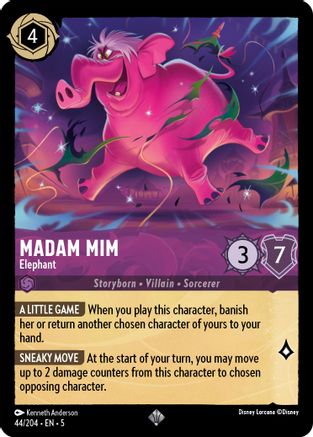 Madam Mim (Elephant) - 44/204 - Super Rare (Foil)