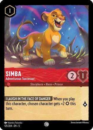 Simba (Adventurous Successor) - 125/204 - Common (Foil)