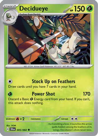 Decidueye 005  SV Shrouded Fable - Uncommon
