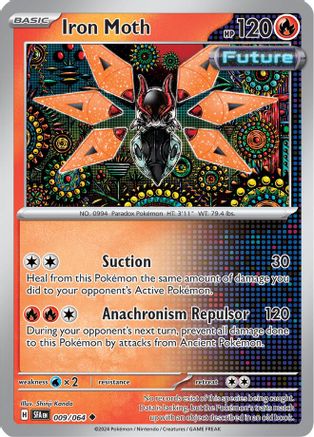 Iron Moth 009  - Reverse Holofoil SV Shrouded Fable - Uncommon