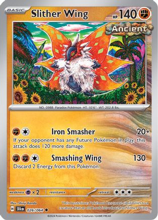 Slither Wing 026  - Reverse Holofoil SV Shrouded Fable - Uncommon