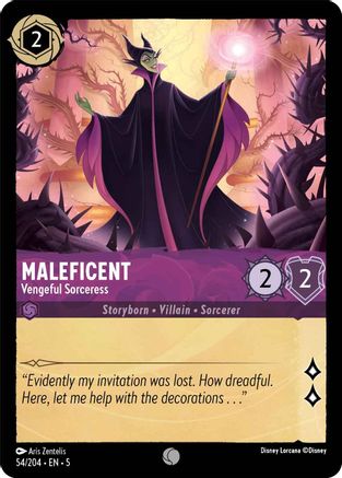 Maleficent (Vengeful Sorceress) - 54/204 - Common (Foil)