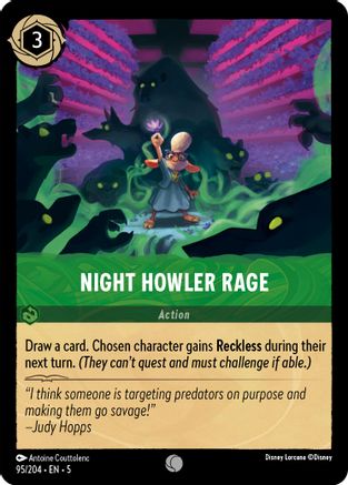 Night Howler Rage - 95/204 - Common (Foil)