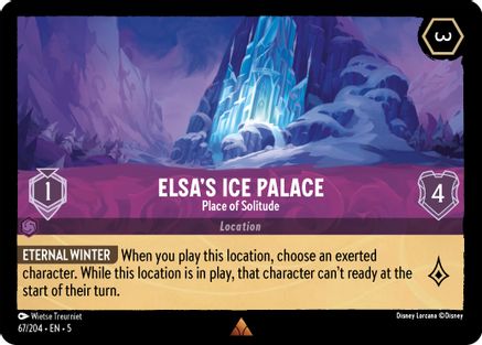 Elsa's Ice Palace (Place of Solitude) - 67/204 - Rare (Foil)
