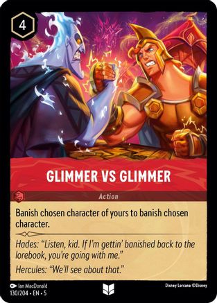 Glimmer vs Glimmer - 130/204 - Uncommon (Foil)