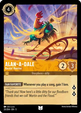 Alan-A-Dale (Rockin' Rooster) - 20/204 - Uncommon (Foil)