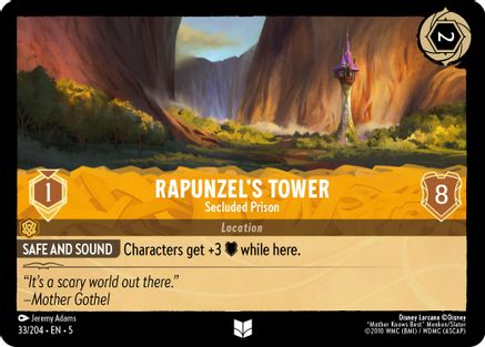 Rapunzel's Tower (Secluded Prison) - 33/204 - Uncommon (Foil)