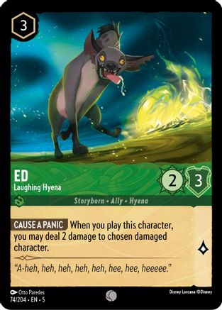 Ed (Laughing Hyena) - 74/204 - Common (Foil)