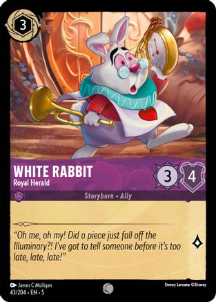White Rabbit (Royal Herald) - 43/204 - Common (Foil)