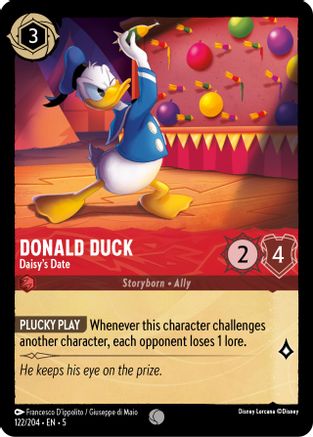 Donald Duck (Daisy's Date) - 122/204 - Common (Foil)