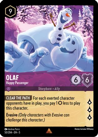 Olaf (Happy Passenger) - 50/204 - Rare (Foil)