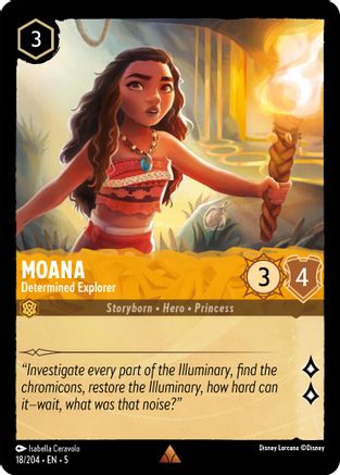 Moana (Determined Explorer) - 18/204 - Rare