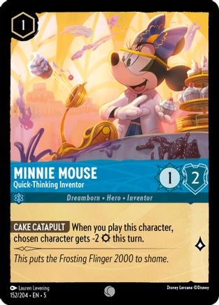 Minnie Mouse (Quick-Thinking Inventor) - 152/204 - Common (Foil)