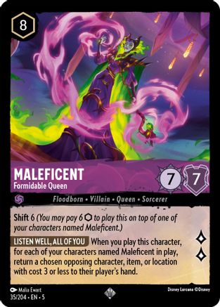 Maleficent (Formidable Queen) - 35/204 - Super Rare (Foil)